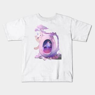 Cat and Whale Kids T-Shirt